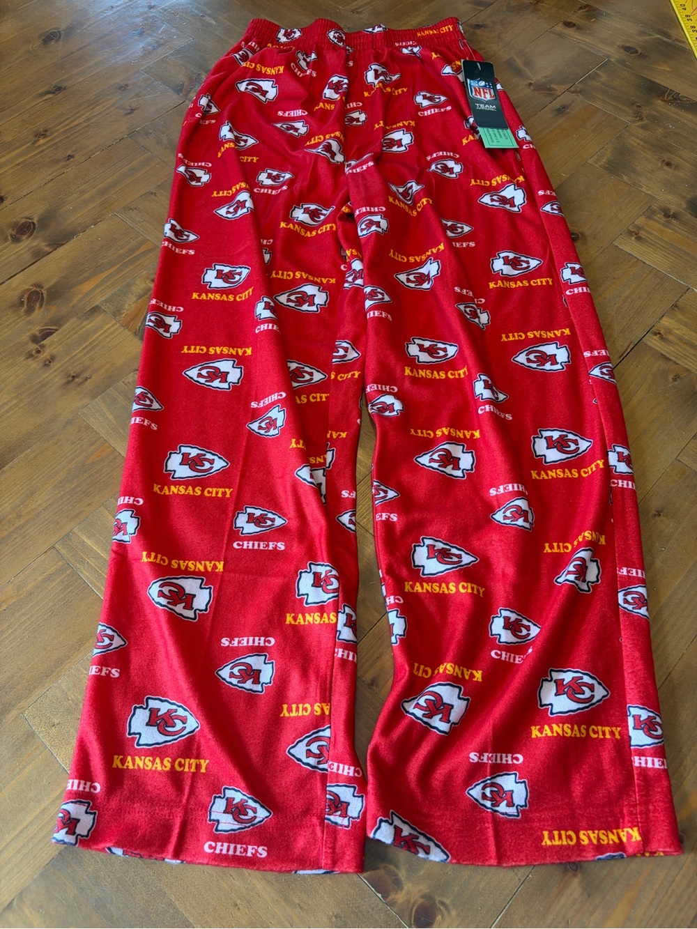 Kansas City Chiefs NFL Apparel Pajama Pants - Boys Medium NWT
